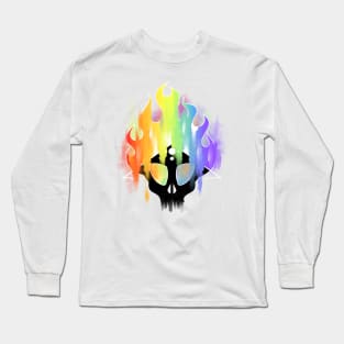 Rainbow burnign Long Sleeve T-Shirt